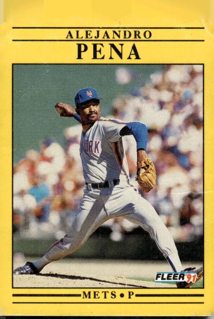 1991 Fleer #158 Alejandro Pena (front)