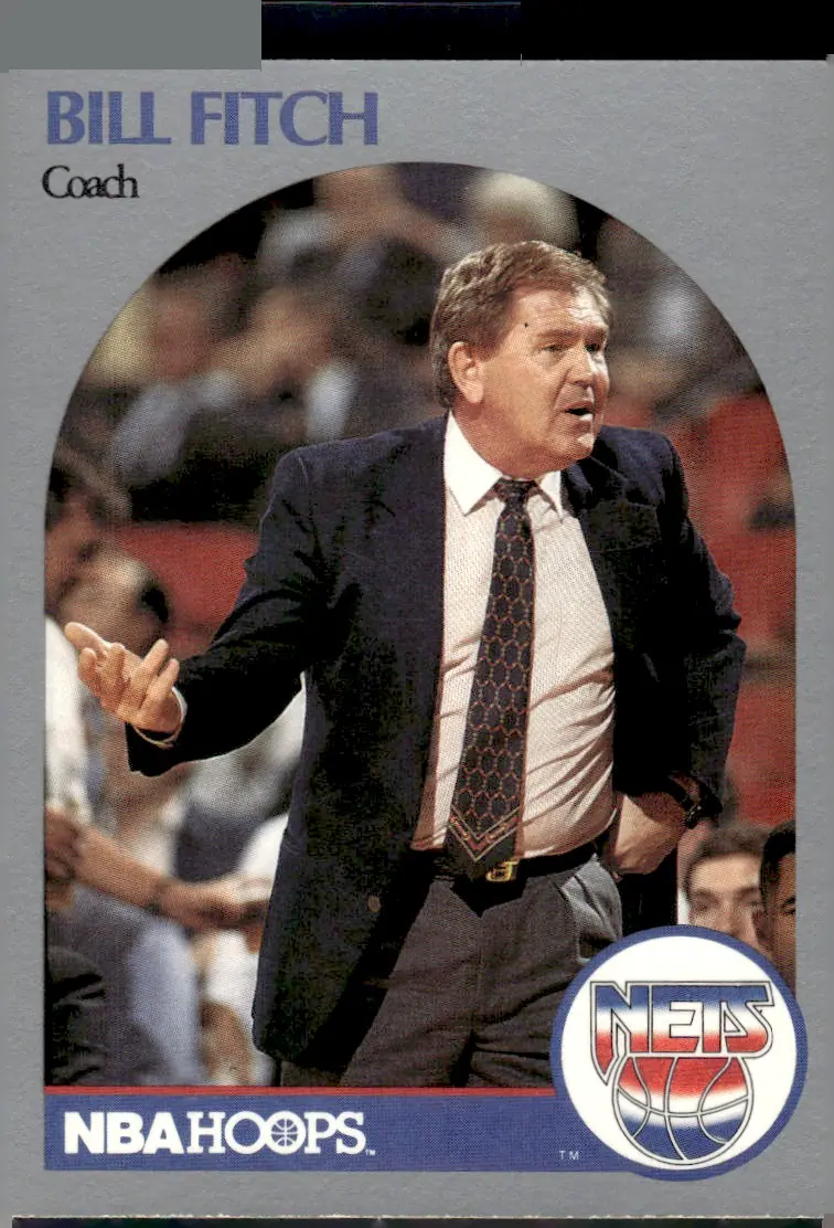 1990-91 NBA Hoops #321 Bill Fitch (front)