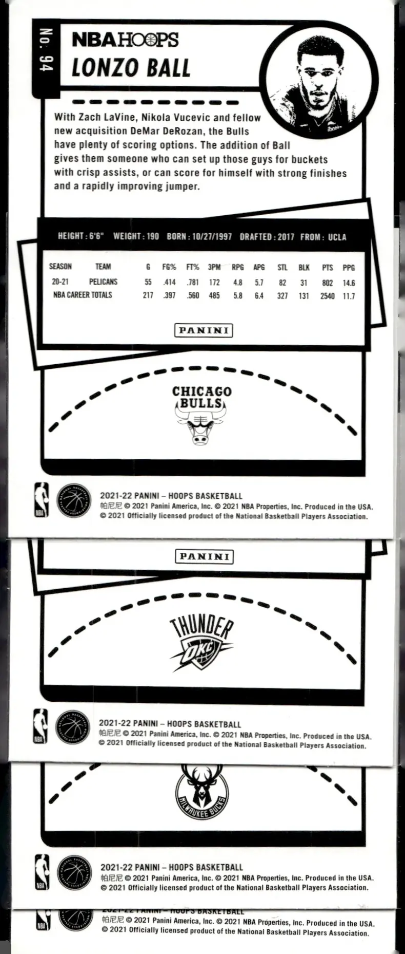 2021-22 NBA Hoops #9 Jaylen Brown (back)
