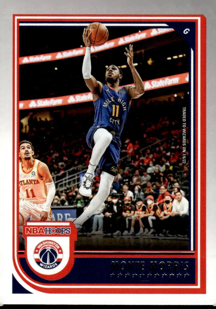 2022-23 NBA Hoops #190 Monte Morris (front)