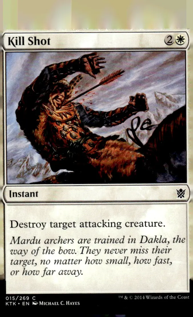 2014 Khans of Tarkir (KTK) #015/269 Kill Shot (front)