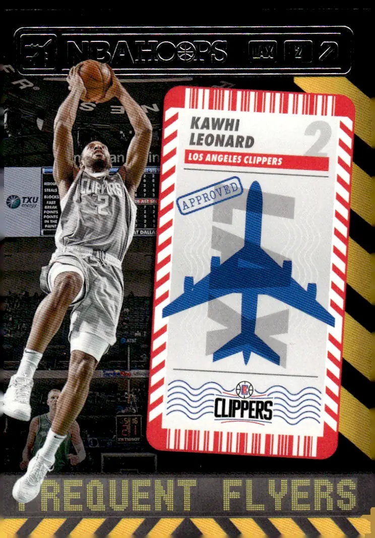2021-22 NBA Hoops #8 Kawhi Leonard (front)