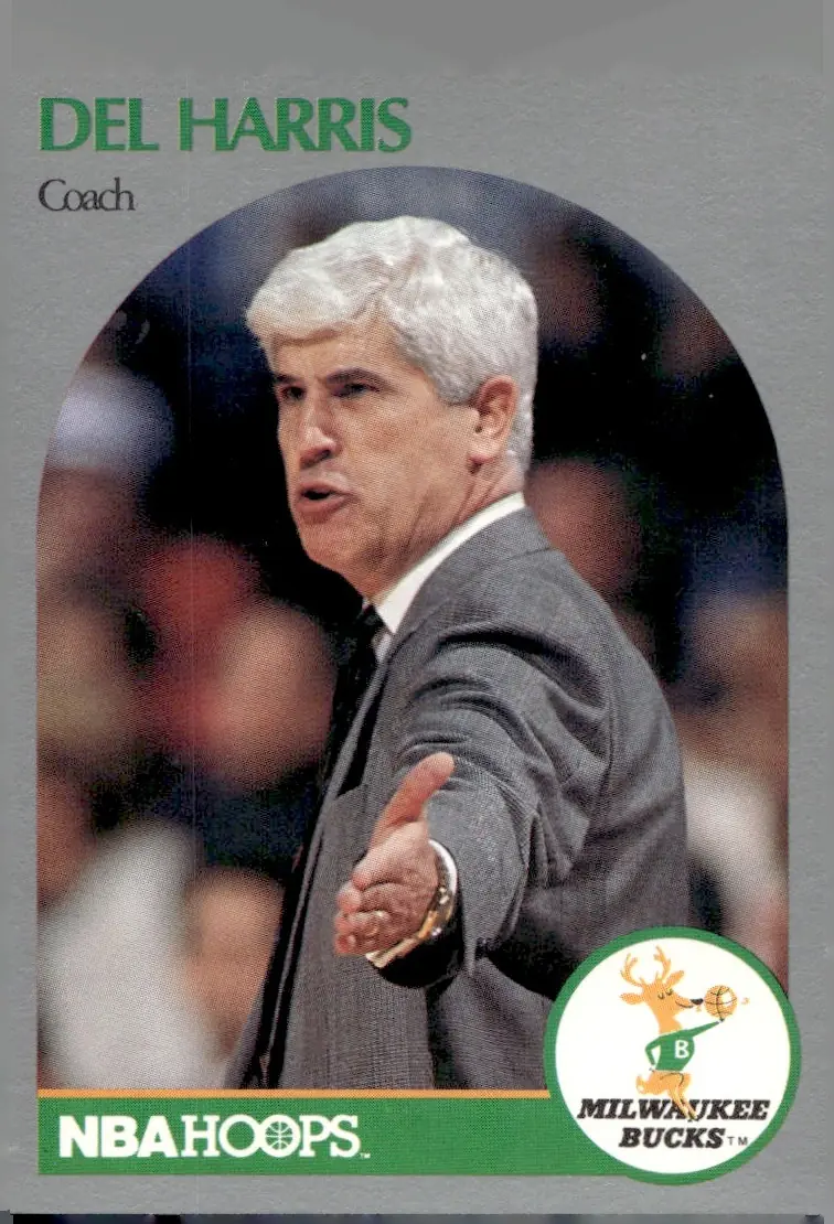 1990-91 NBA Hoops #319 Del Harris (front)