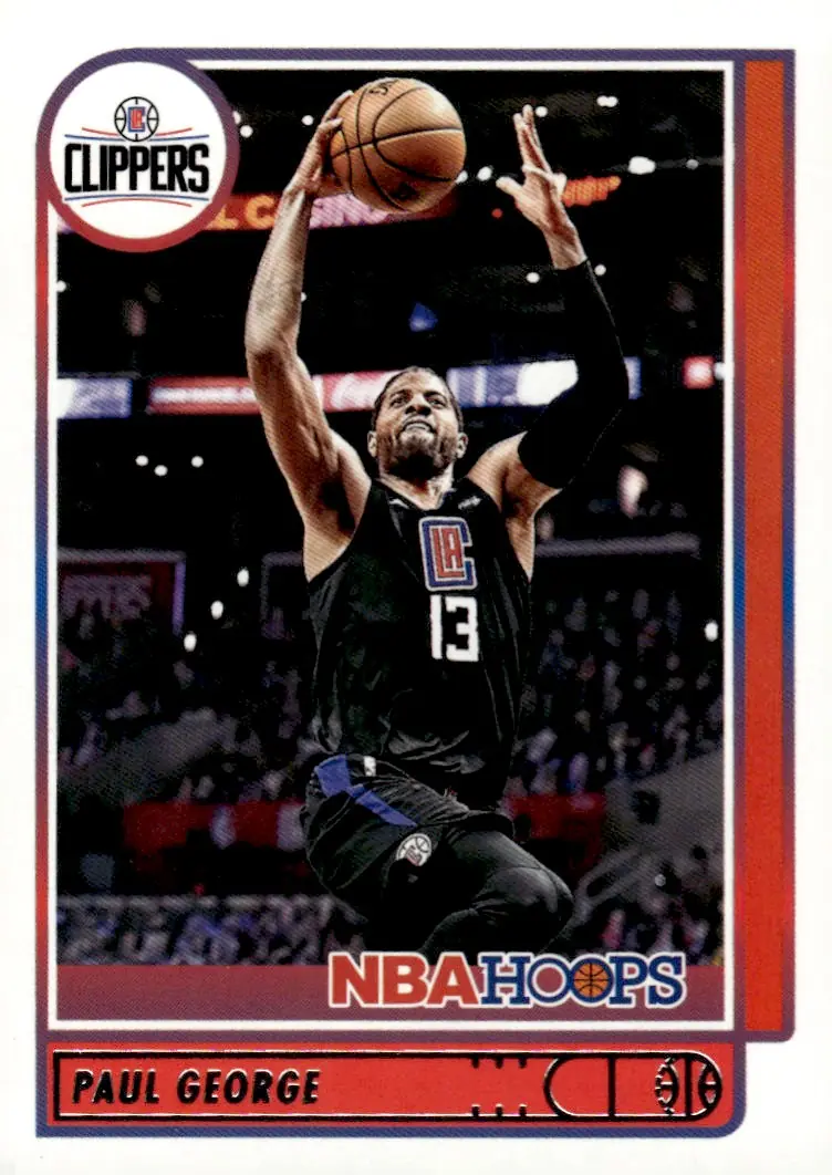 2021-22 NBA Hoops #86 Paul George (front)