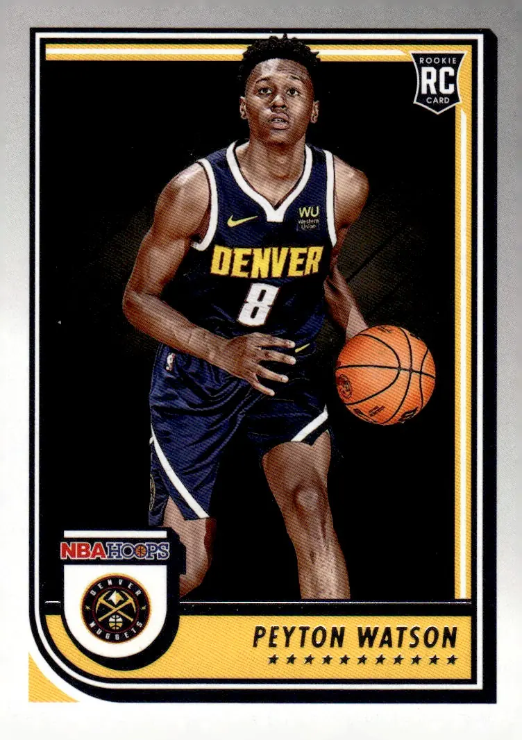 2022-23 NBA Hoops #275 Peyton Watson (front)