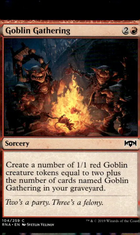 2019 Magic: The Gathering - Ravnica Allegiance (RNA) #104/259 Goblin Gathering