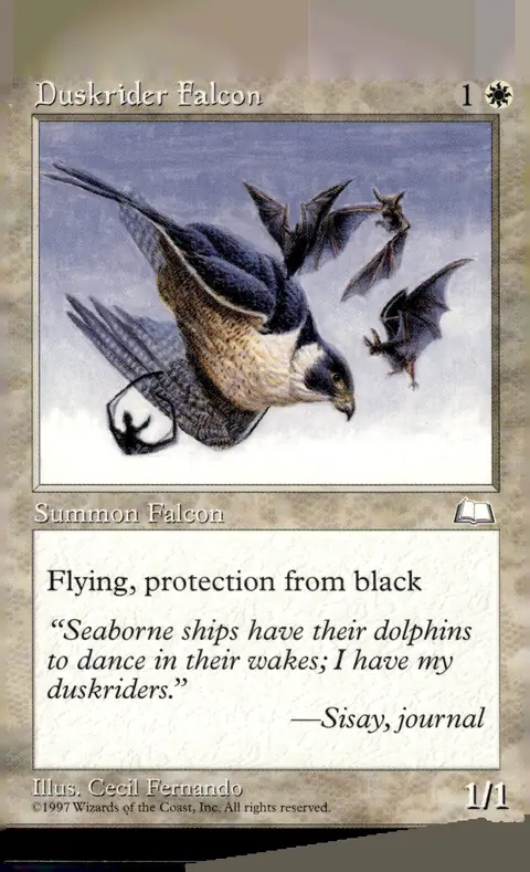 1997 Weatherlight #12 Duskrider Falcon