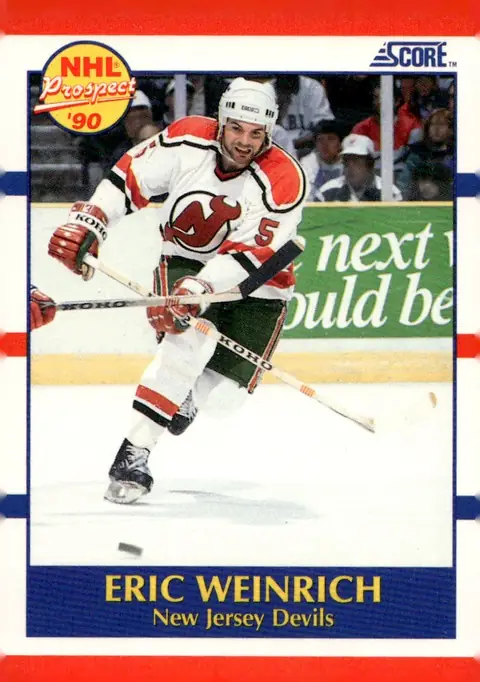 1990-91 Score (American) #389 Eric Weinrich
