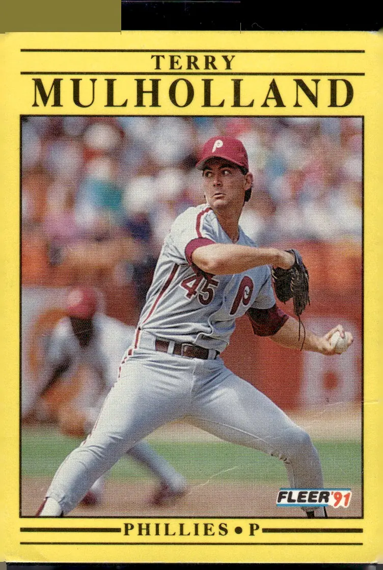 1991 Fleer #408 Terry Mulholland (front)