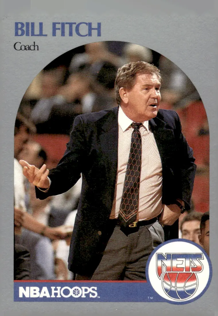 1990-91 NBA Hoops #321 Bill Fitch (front)