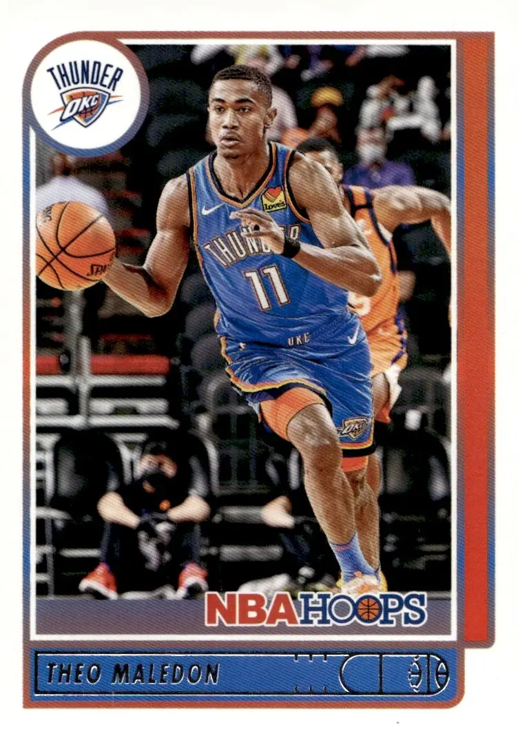 2021-22 NBA Hoops #63 Theo Maledon (front)