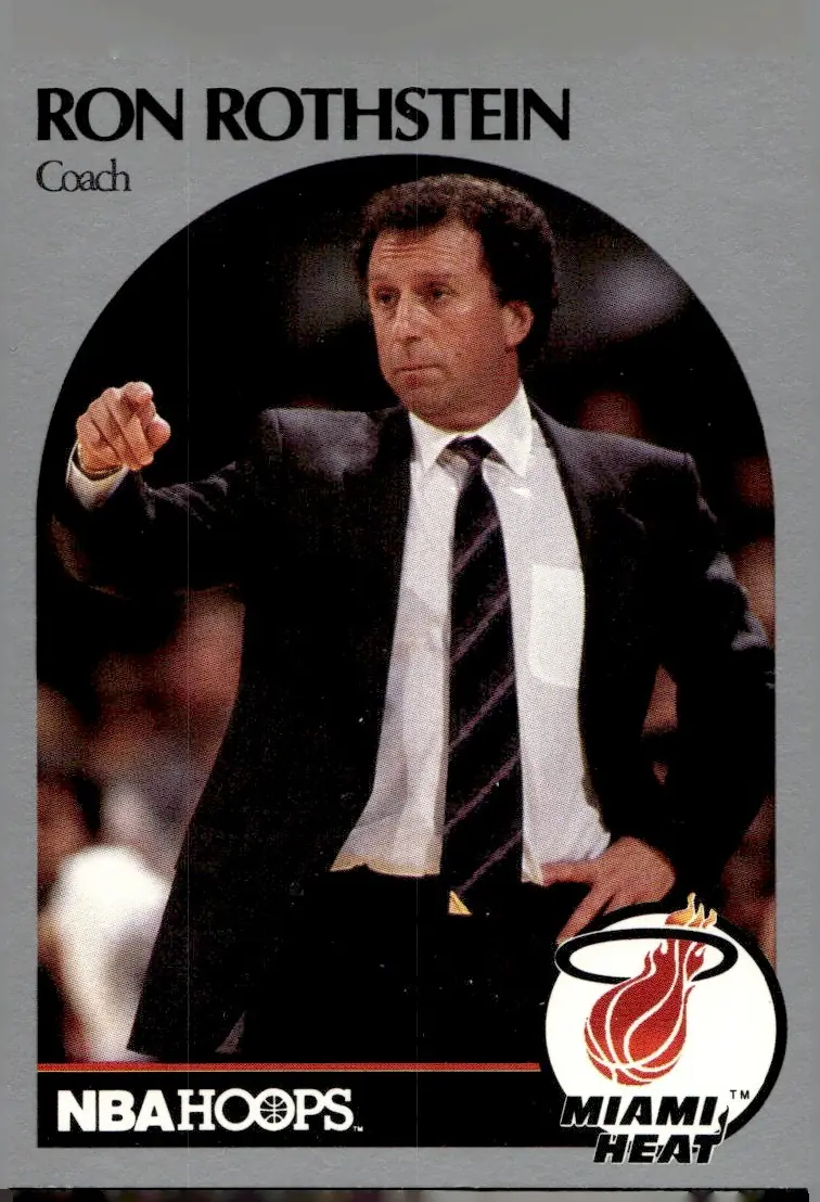 1990-91 NBA Hoops #318 Ron Rothstein (front)
