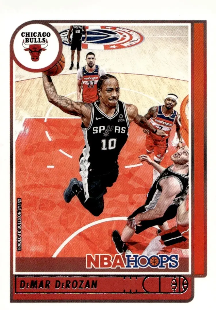 2021-22 NBA Hoops #4 DeMar DeRozan (front)