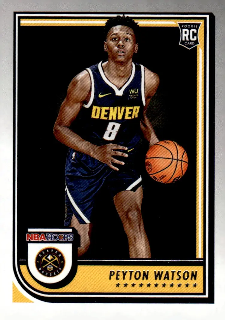 2022-23 NBA Hoops #275 Peyton Watson (front)