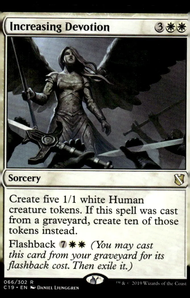 2019 Commander 2019 (C19) #066/302 Increasing Devotion (front)