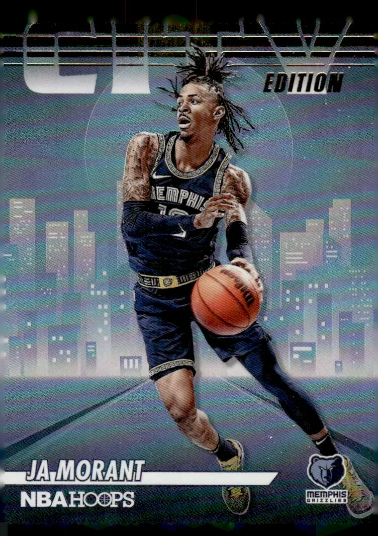 2022-23 NBA Hoops #28 Ja Morant (front)