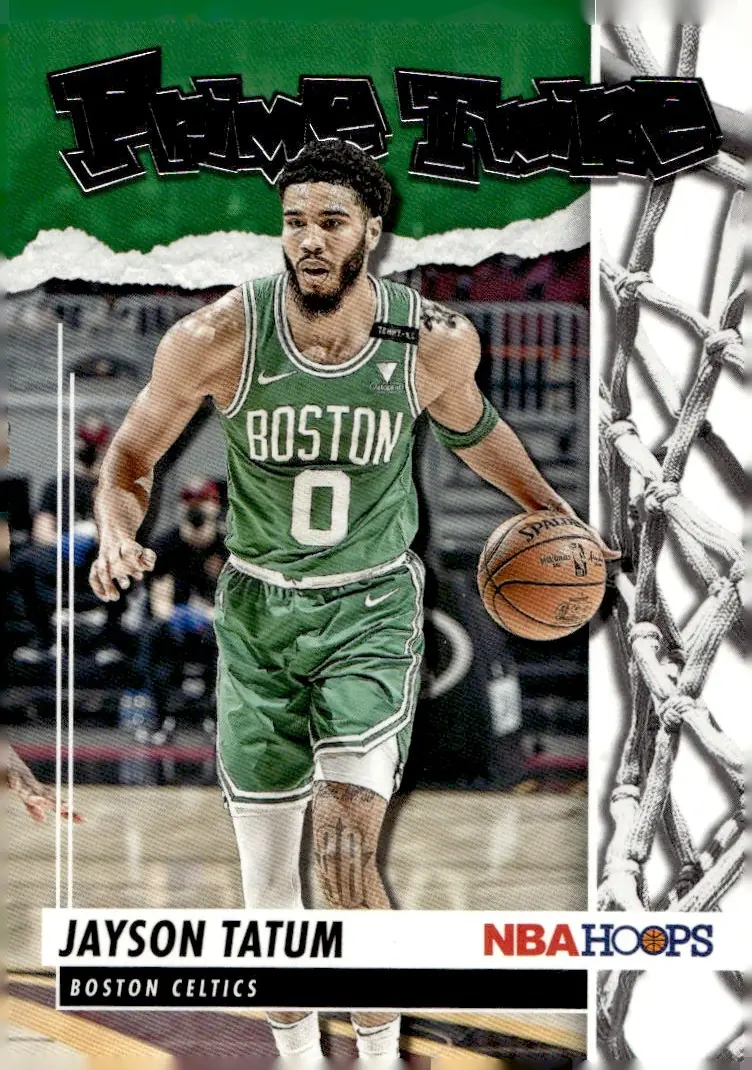 2021-22 NBA Hoops #4 Jayson Tatum (front)