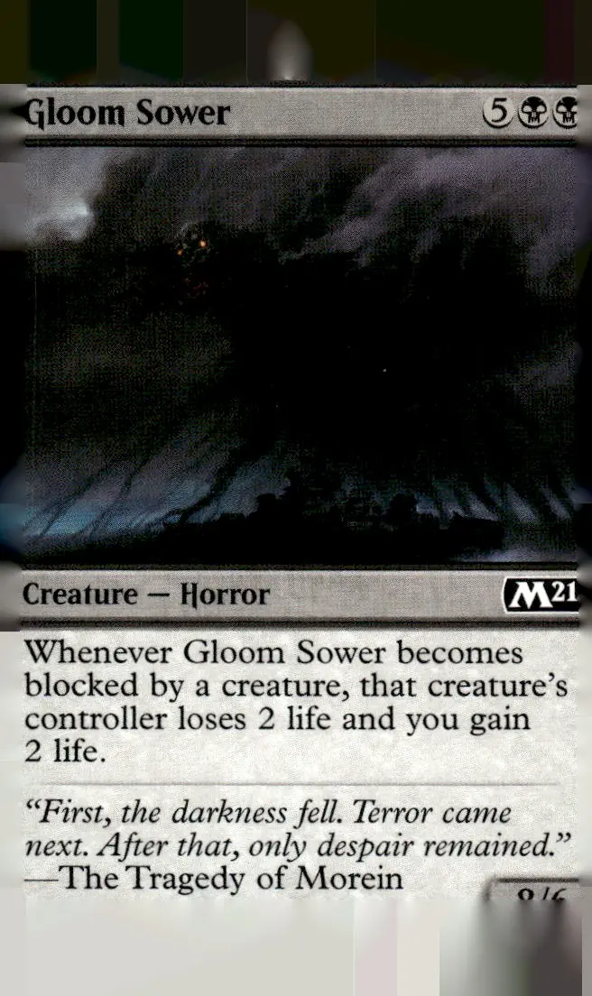 2020 Core Set 2021 (M21) #100 Gloom Sower (front)