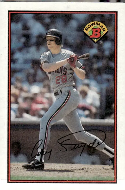 1989 Bowman #89 Cory Snyder