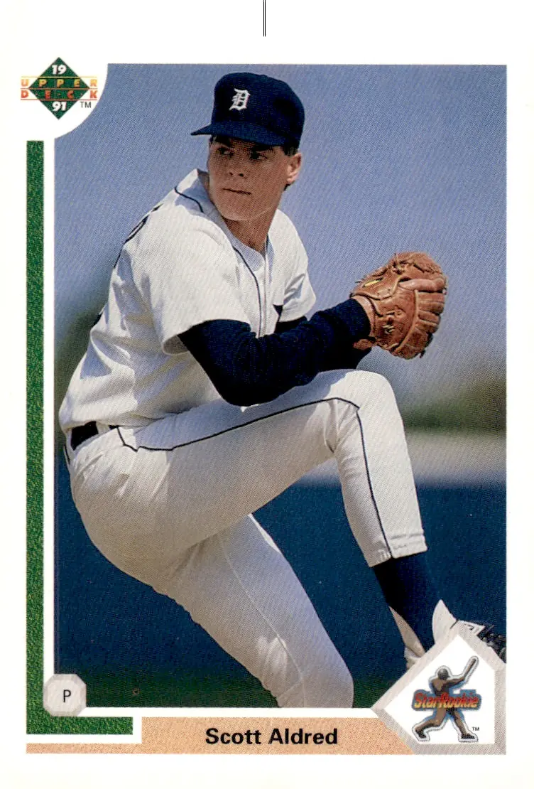 1991 Upper Deck #7 Scott Aldred (front)