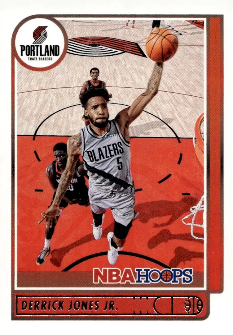 2021-22 NBA Hoops #131 Derrick Jones Jr. (front)