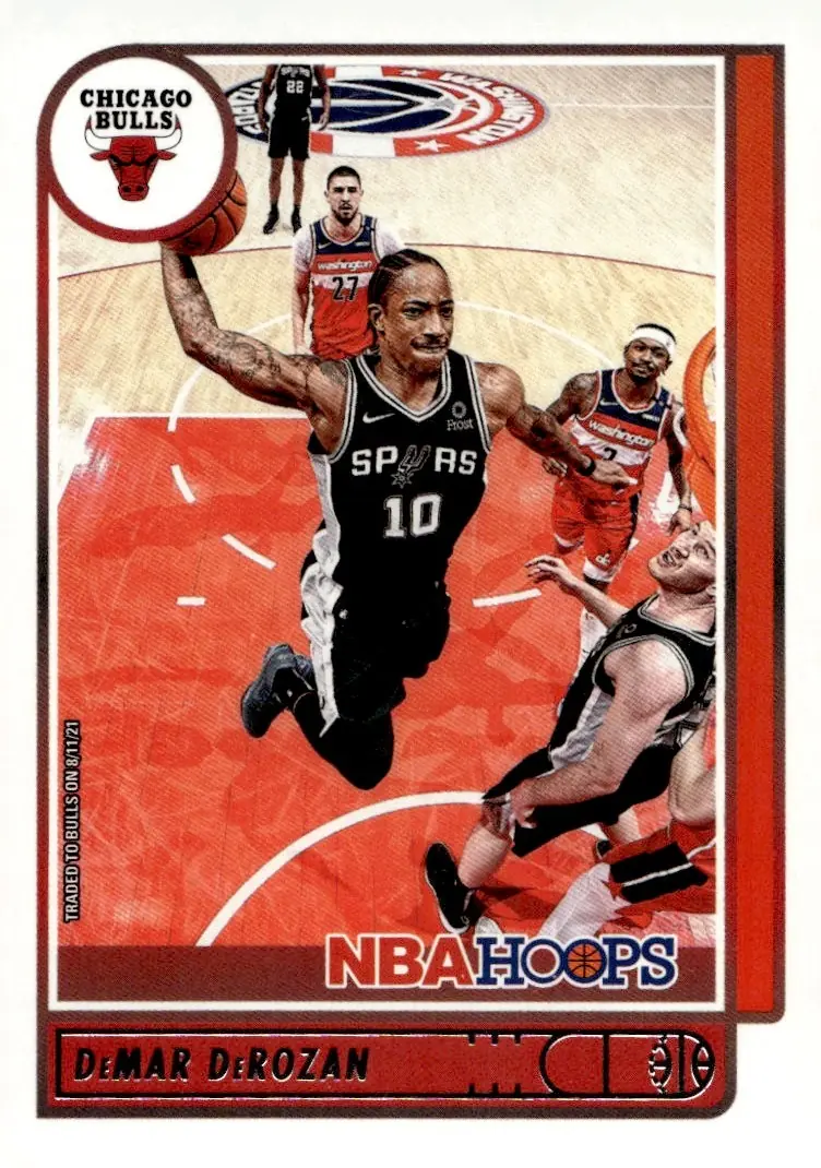 2021-22 NBA Hoops #4 DeMar DeRozan (front)