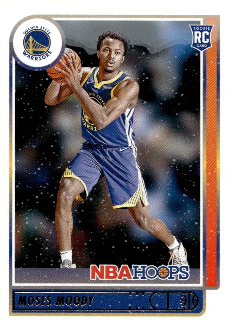 2021-22 NBA Hoops #229 Moses Moody – Winter (front)