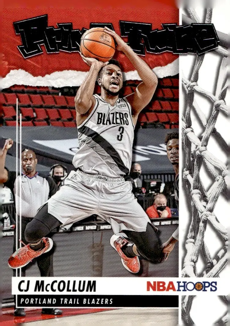 2021-22 NBA Hoops #14 CJ McCollum (front)