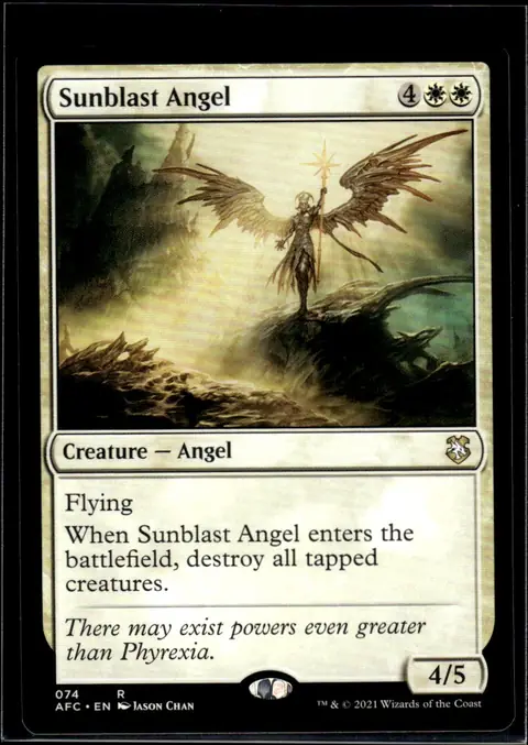 2021 Magic: The Gathering - Commander: Adventures in the Forgotten Realms (AFC) #074 Sunblast Angel