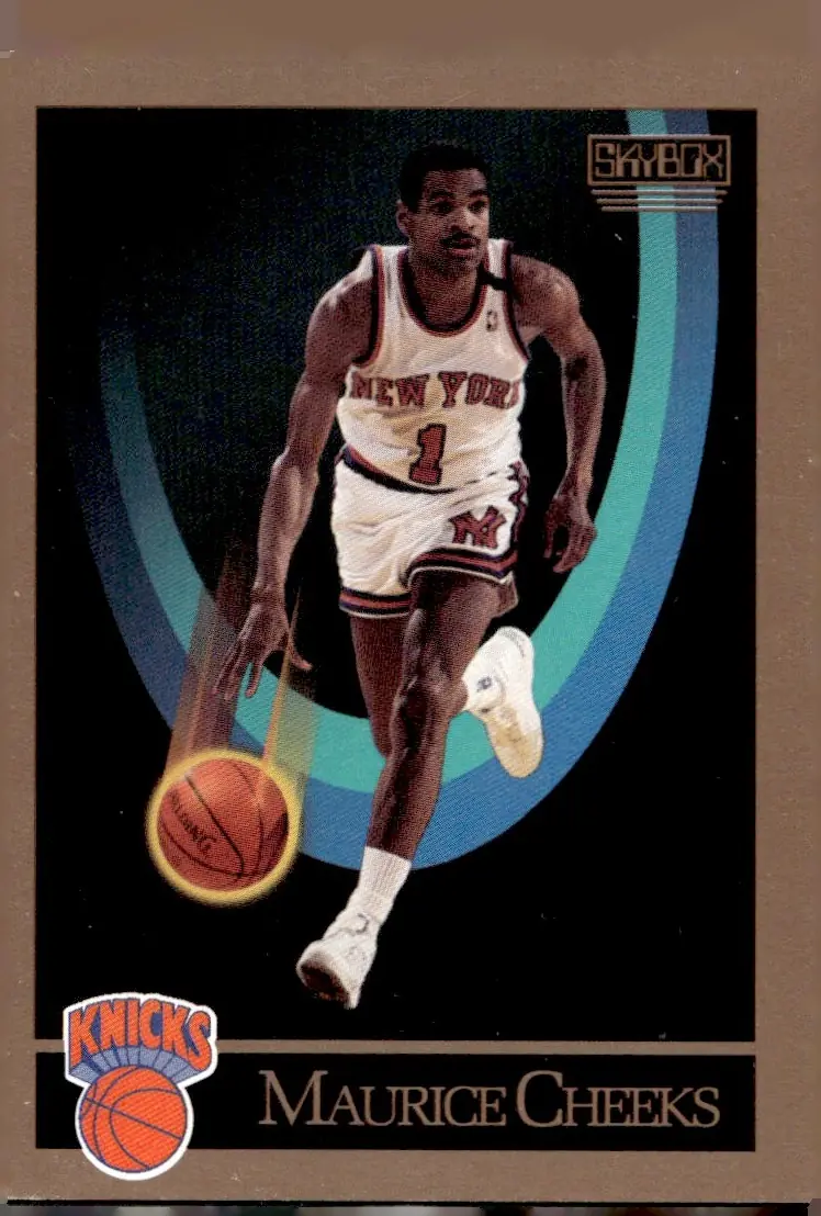 1990-91 SkyBox #186 Maurice Cheeks (front)