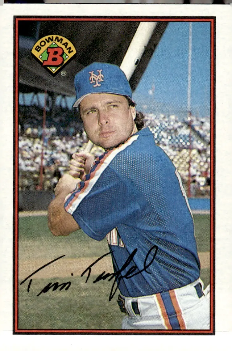 1989 Bowman #382 Tim Teufel (front)