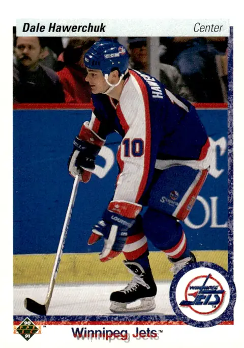 1990-91 Upper Deck (English, Series 1 / Low Series) #53 Dale Hawerchuk