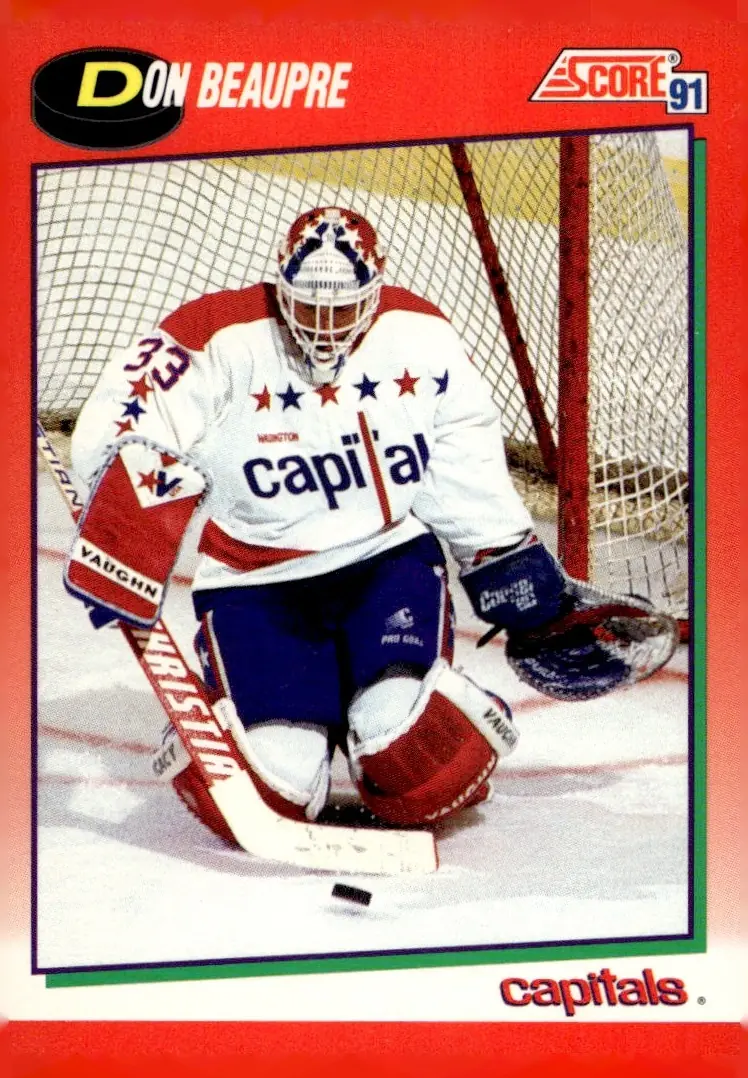 1991-92 Score American #185 Don Beaupre (front)