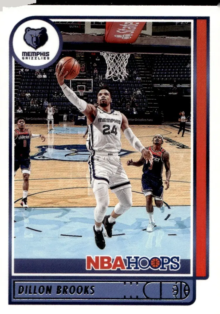 2021-22 NBA Hoops #142 Dillon Brooks (front)