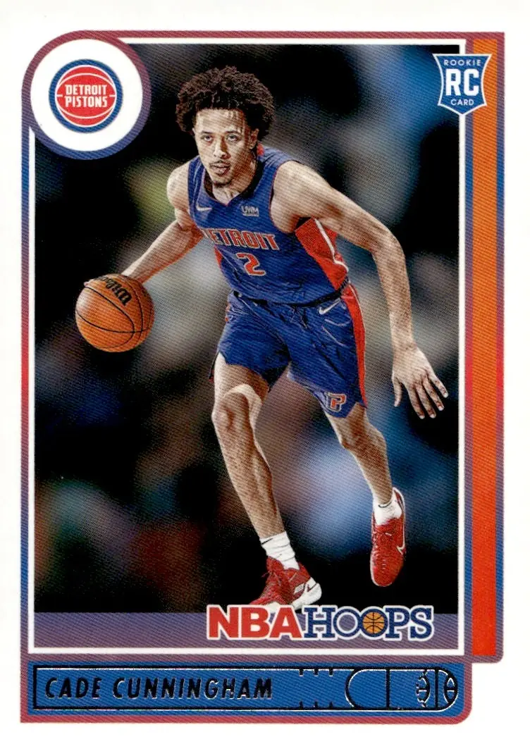 2021-22 NBA Hoops #201 Cade Cunningham (front)