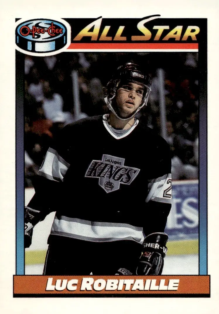 1991-92 O-Pee-Chee #260 Luc Robitaille (front)