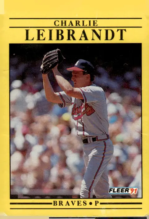 1991 Fleer #695 Charlie Leibrandt