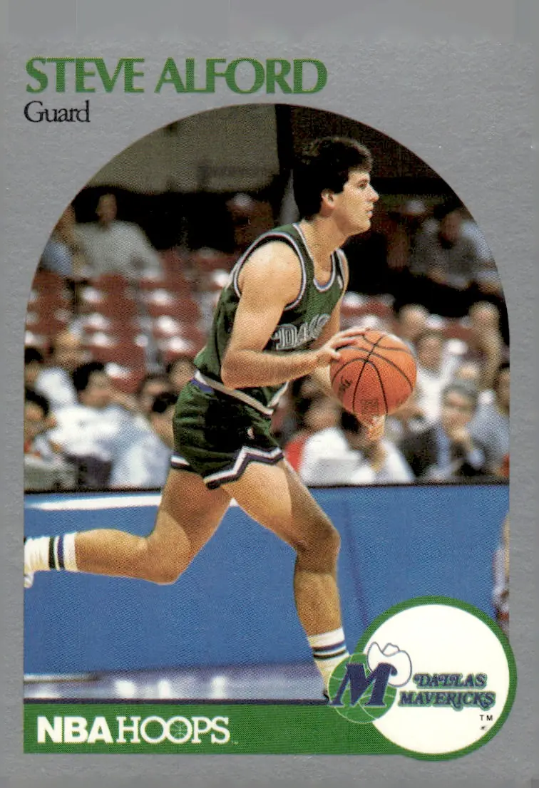 1990-91 NBA Hoops #81 Steve Alford (front)
