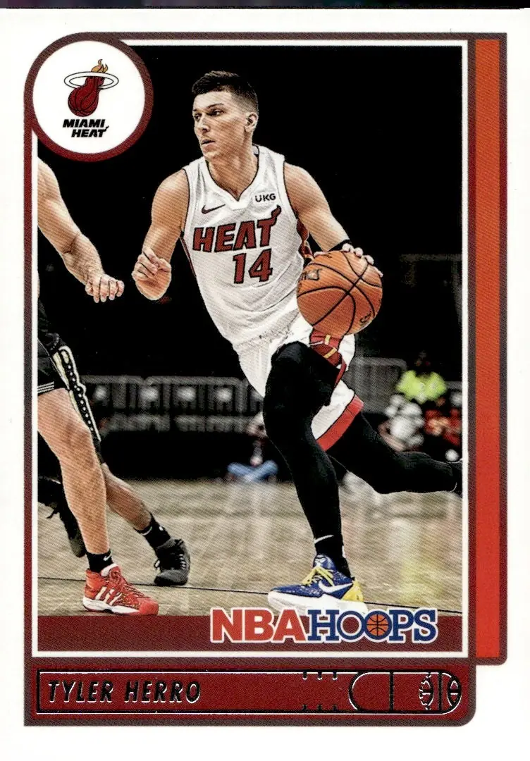 2021-22 NBA Hoops #40 Tyler Herro (front)