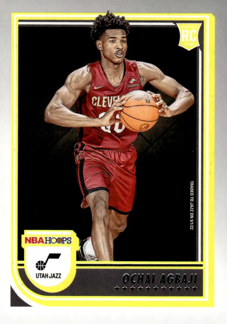 2022-23 NBA Hoops #244 Ochai Agbaji (front)