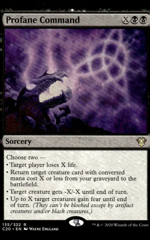2020 Commander 2020 (C20) #135/322 Profane Command