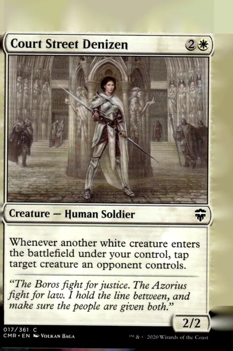 2020 Magic: The Gathering - Commander Legends (CMR) #017/361 Court Street Denizen