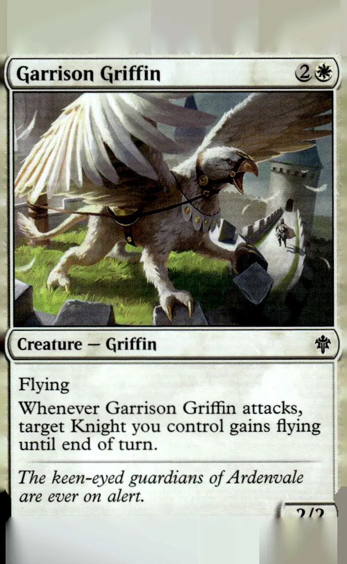 2019 Throne of Eldraine (ELD) #305 Garrison Griffin (front)