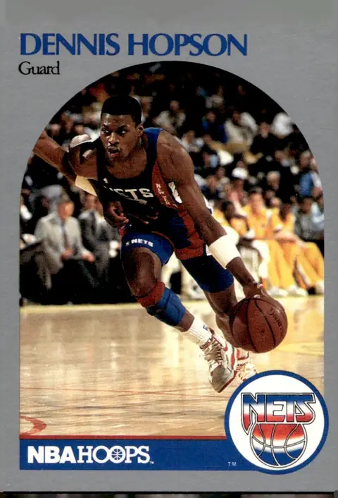1990-91 NBA Hoops #199 Dennis Hopson