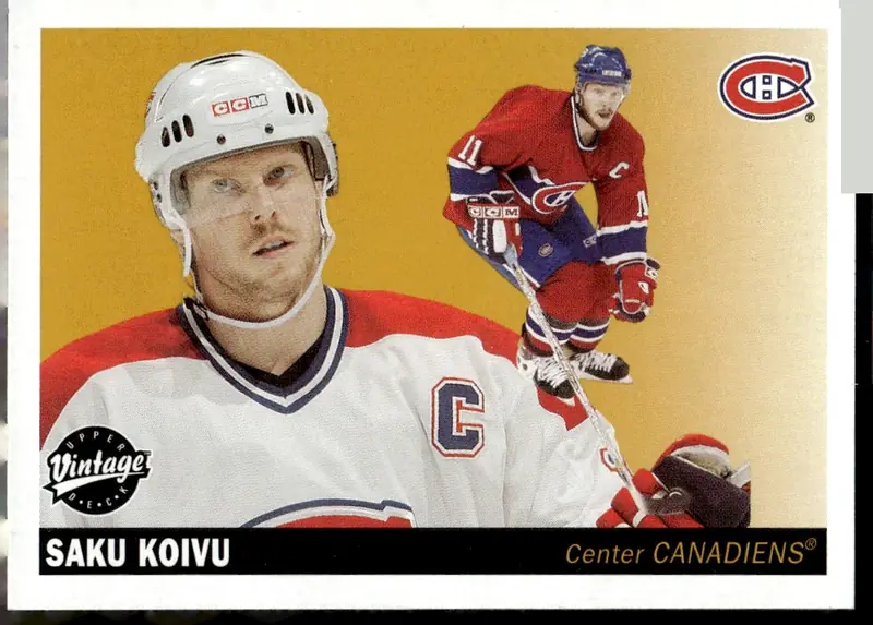 2002-03 Upper Deck Vintage #132 Saku Koivu (front)