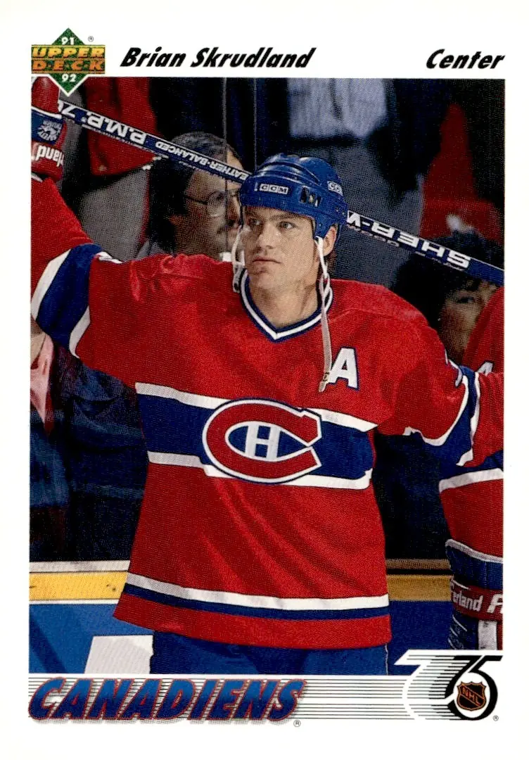 1991-92 Upper Deck #422 Brian Skrudland (front)