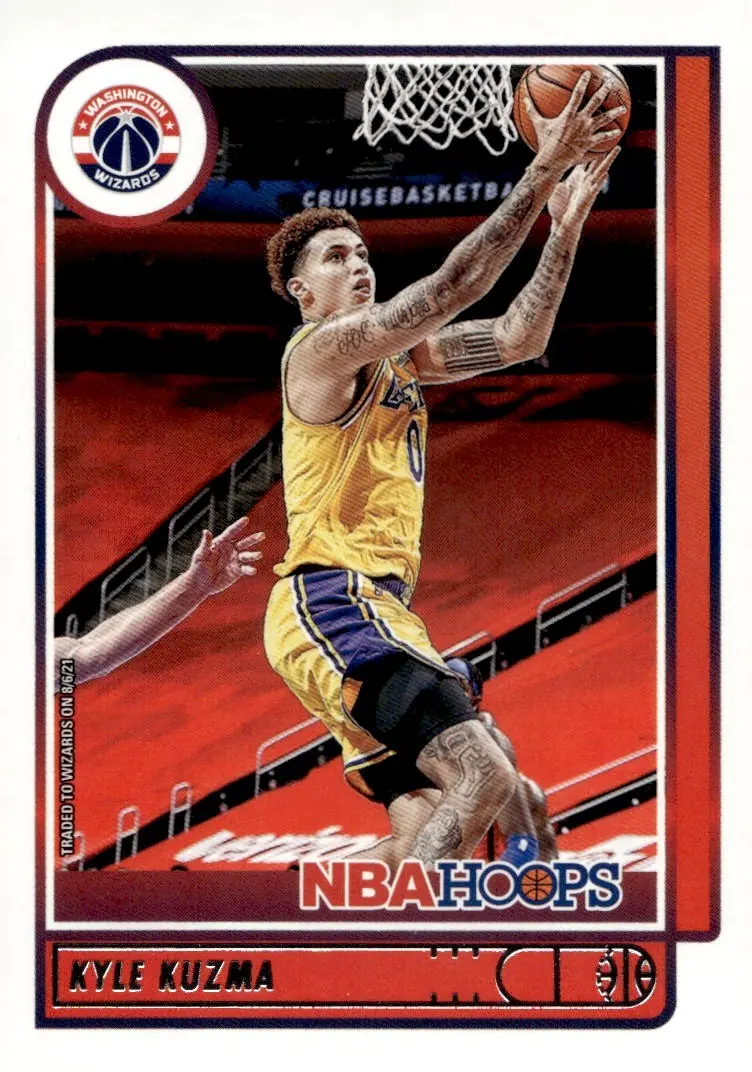 2021-22 NBA Hoops #166 Kyle Kuzma (front)