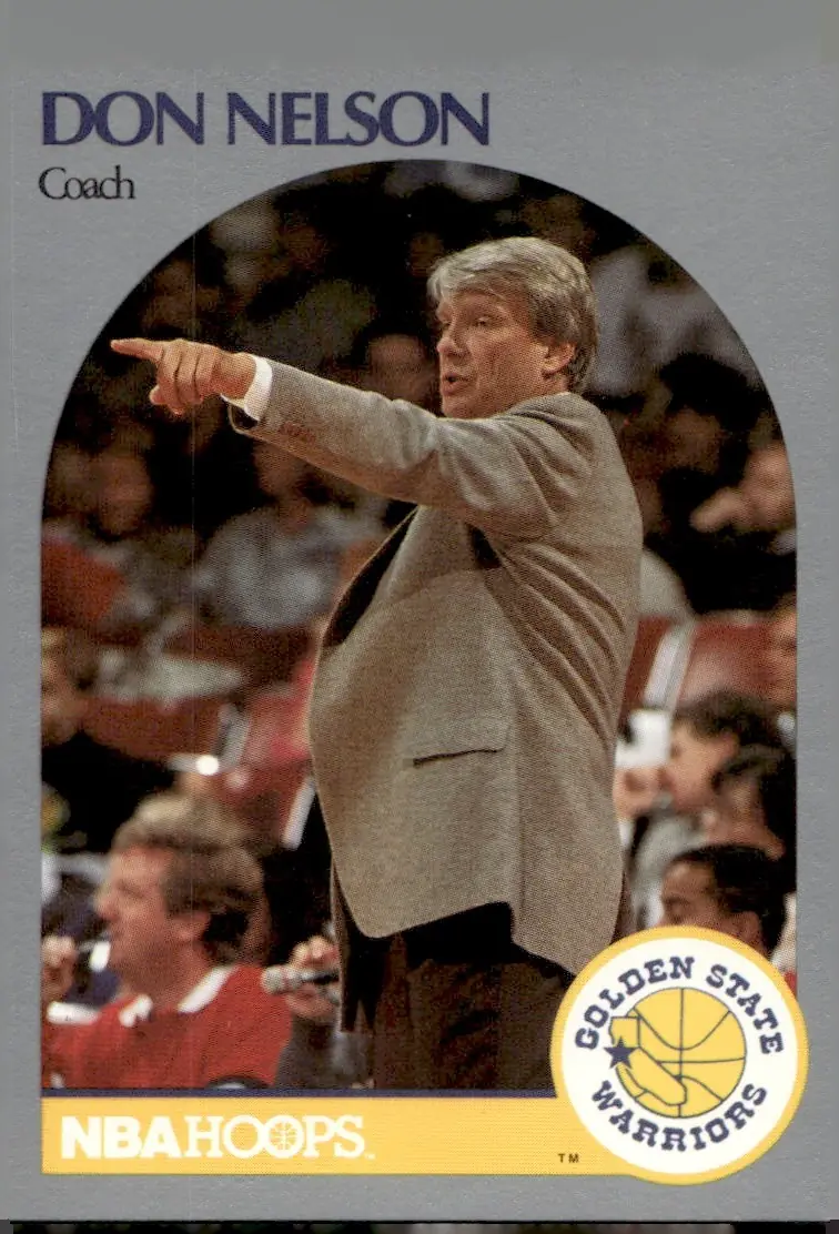 1990-91 NBA Hoops #313 Don Nelson (front)