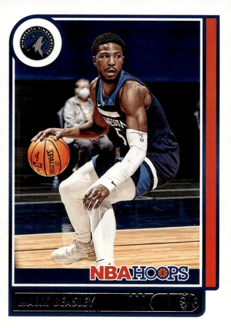 2021-22 NBA Hoops #181 Malik Beasley (front)