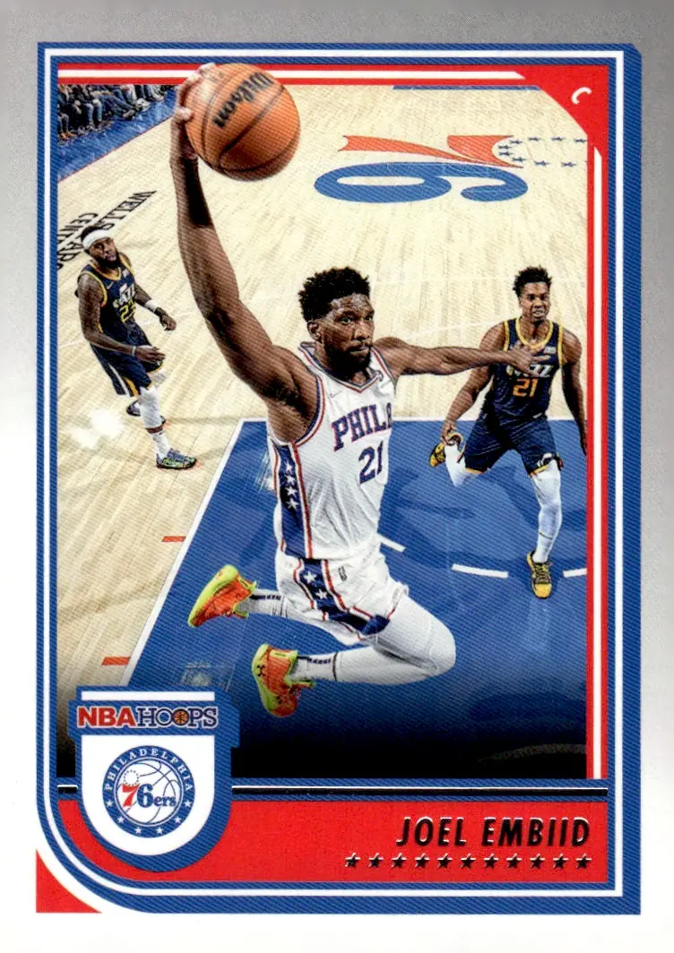 2022-23 NBA Hoops #30 Joel Embiid (front)